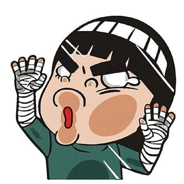 Naruto 'Rock Lee | Pressed Face' Vinyl Car Sticker