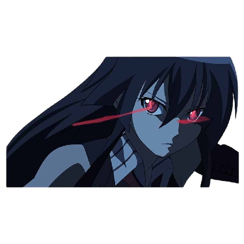 Akame ga Kill! 'Akame | Glowing Eyes' Vinyl Car Peeker Sticker