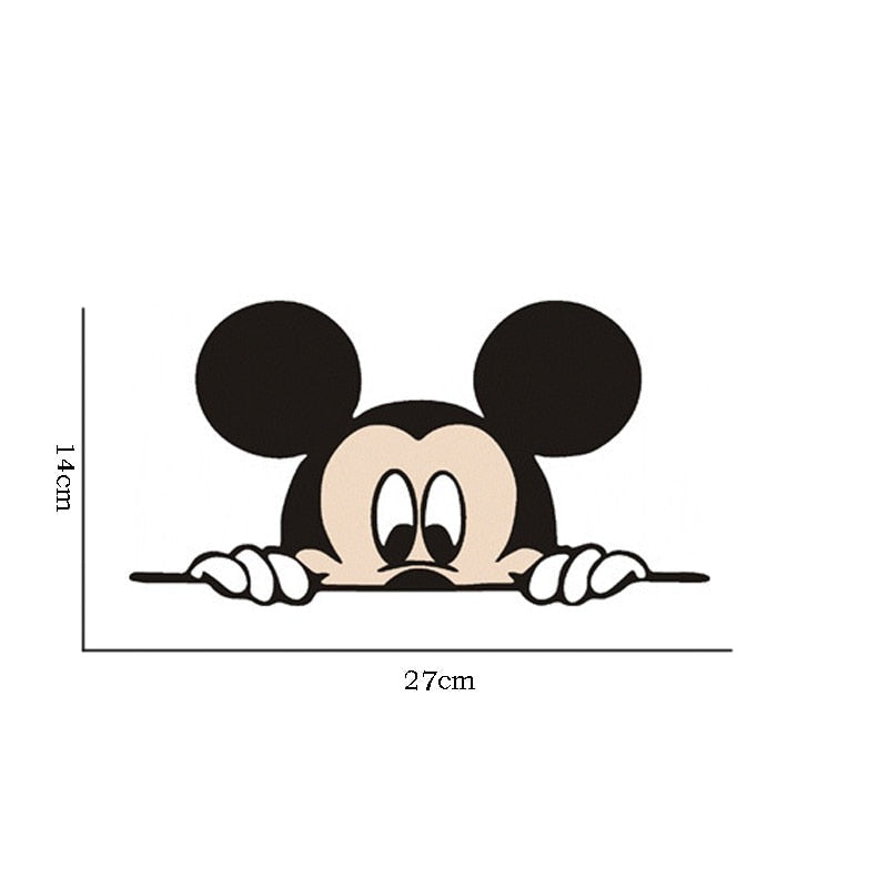 Mickey Mouse 'Mickey | Scared' Vinyl Car Peeker Sticker