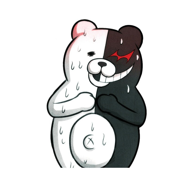 Danganronpa 'Monokuma | Sweating' Vinyl Car Sticker