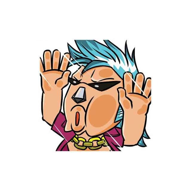One Piece 'Franky | Pressed Face' Vinyl Car Sticker