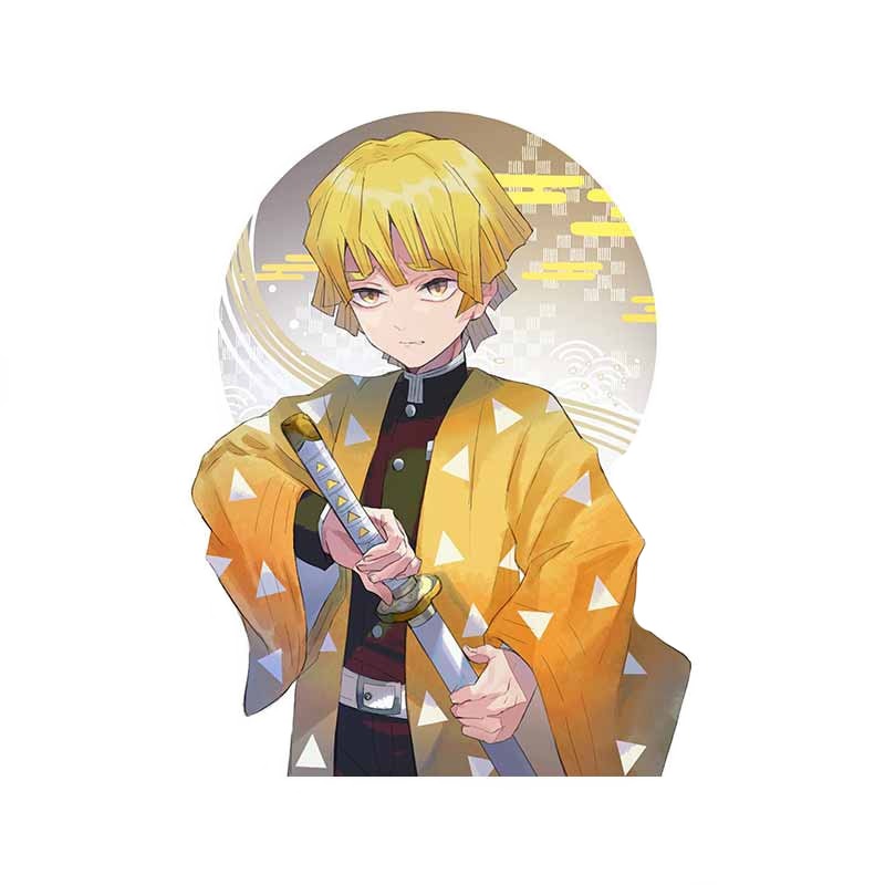 Demon Slayer 'Brave Zenitsu | Holding Sword' Vinyl Car Sticker
