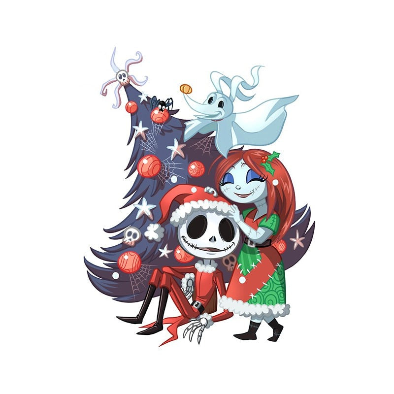 The Nightmare Before Christmas 'Jack And Sally | Christmas Portrait' Vinyl Car Sticker