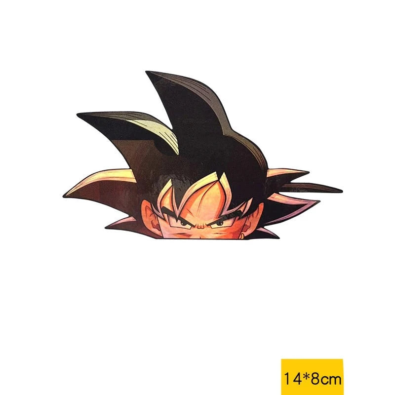 Dragon Ball Z 'Goku | Black Ombre Hair' Vinyl Car Peeker Sticker