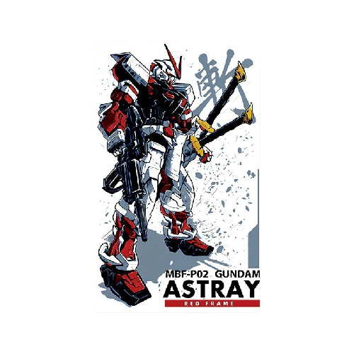 Mobile Suit 'MBF-P02 Gundam Astray Red Frame' Vinyl Car Sticker