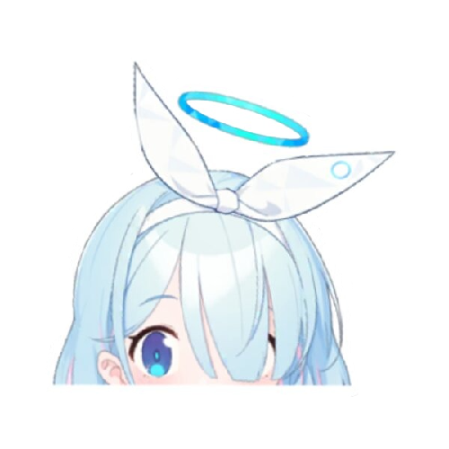 Blue Archive 'Arona | Halo Blue Ring' Vinyl Car Peeker Sticker