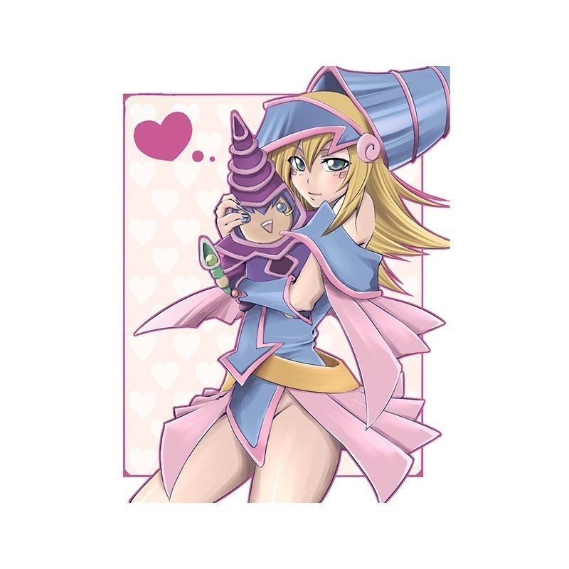 Yu-Gi-Oh! 'Black Magician Girl | Dark Magician Head' Vinyl Car Sticker