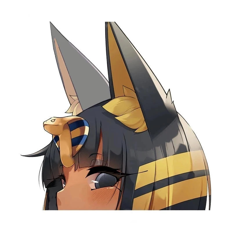 Animal Crossing 'Ankha | Side View' Vinyl Car Peeker Sticker – Sticker ...