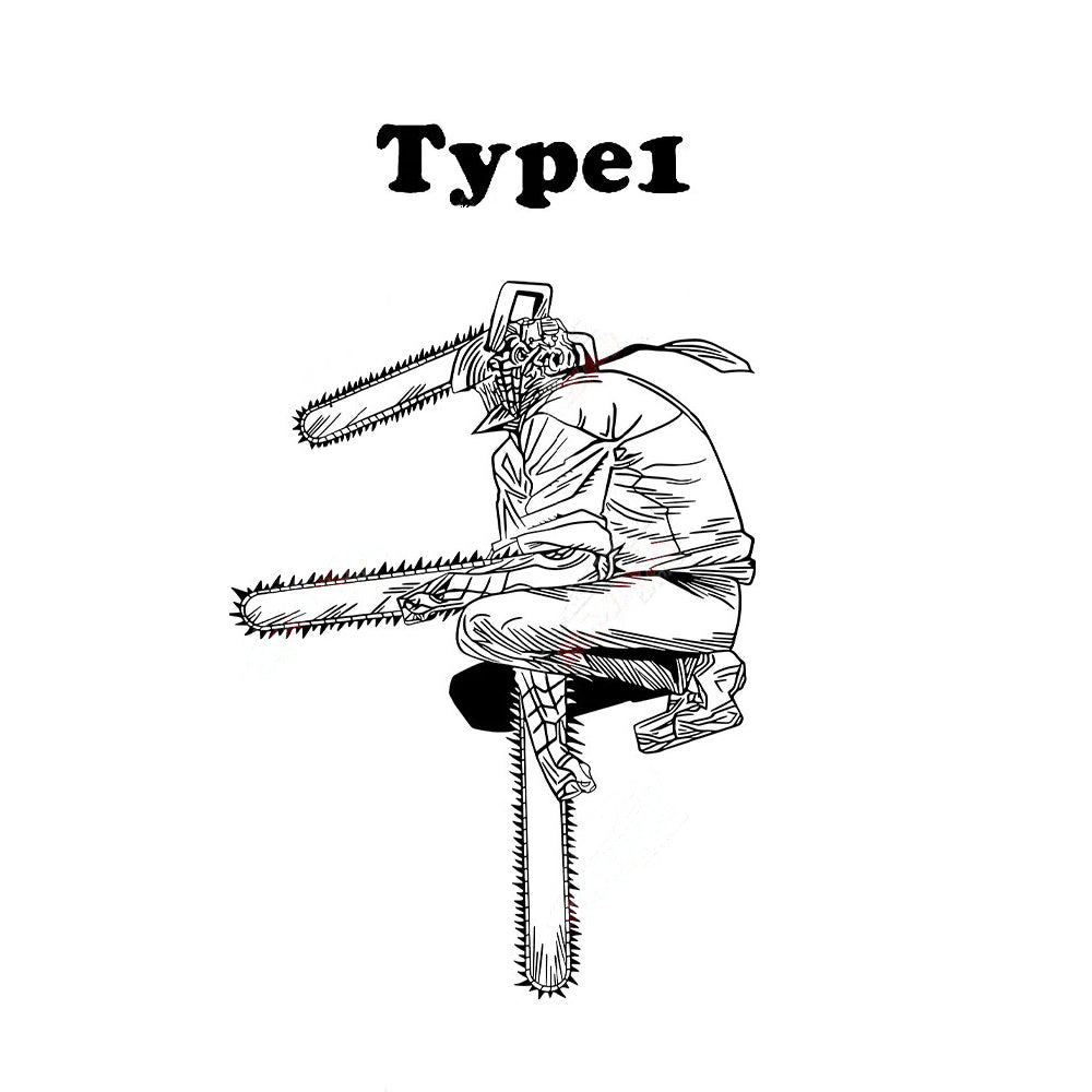 Chainsaw Man 'Fighting Pose' Vinyl Car Sticker