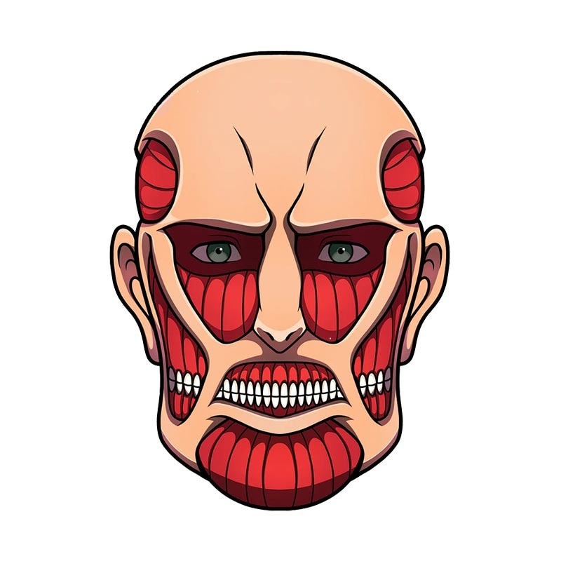 Attack on Titan 'Colossal Titan | Head' Vinyl Car Sticker