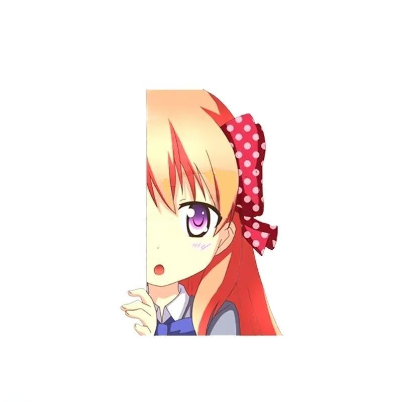 Monthly Girls' Nozaki-kun 'Chiyo | Shocked' Vinyl Car Peeker Sticker