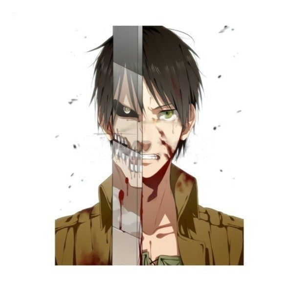 Attack on Titan 'Eren | Half Skull 'Vinyl Car Sticker