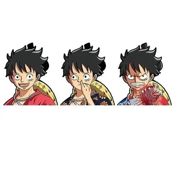 One Piece 'Luffy | Spiky Hair' Vinyl Car 3D Motion Sticker