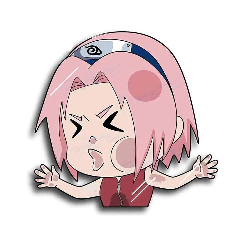 Naruto 'Sakura Haruno | Pressed Face' Vinyl Car Sticker