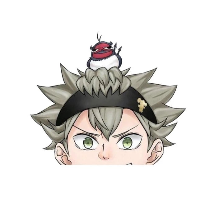 Black Clover 'Asta | Staring' Vinyl Car Peeker Sticker