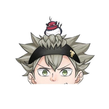 Black Clover 'Asta | Staring' Vinyl Car Peeker Sticker