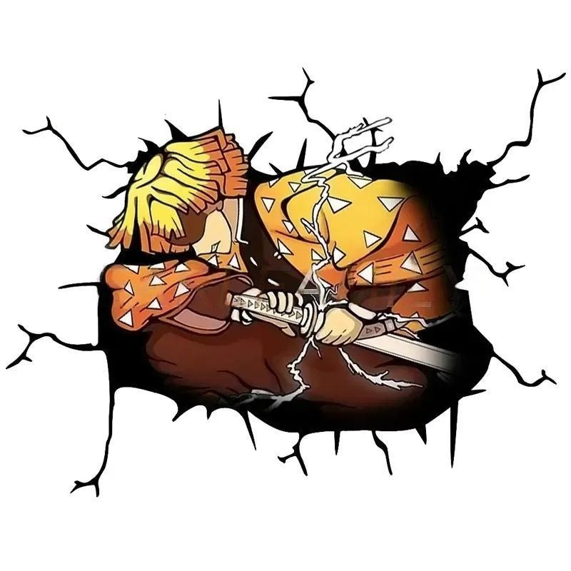 Demon Slayer 'Zenitsu | Sleeping Attack' Car Window Vinyl Sticker