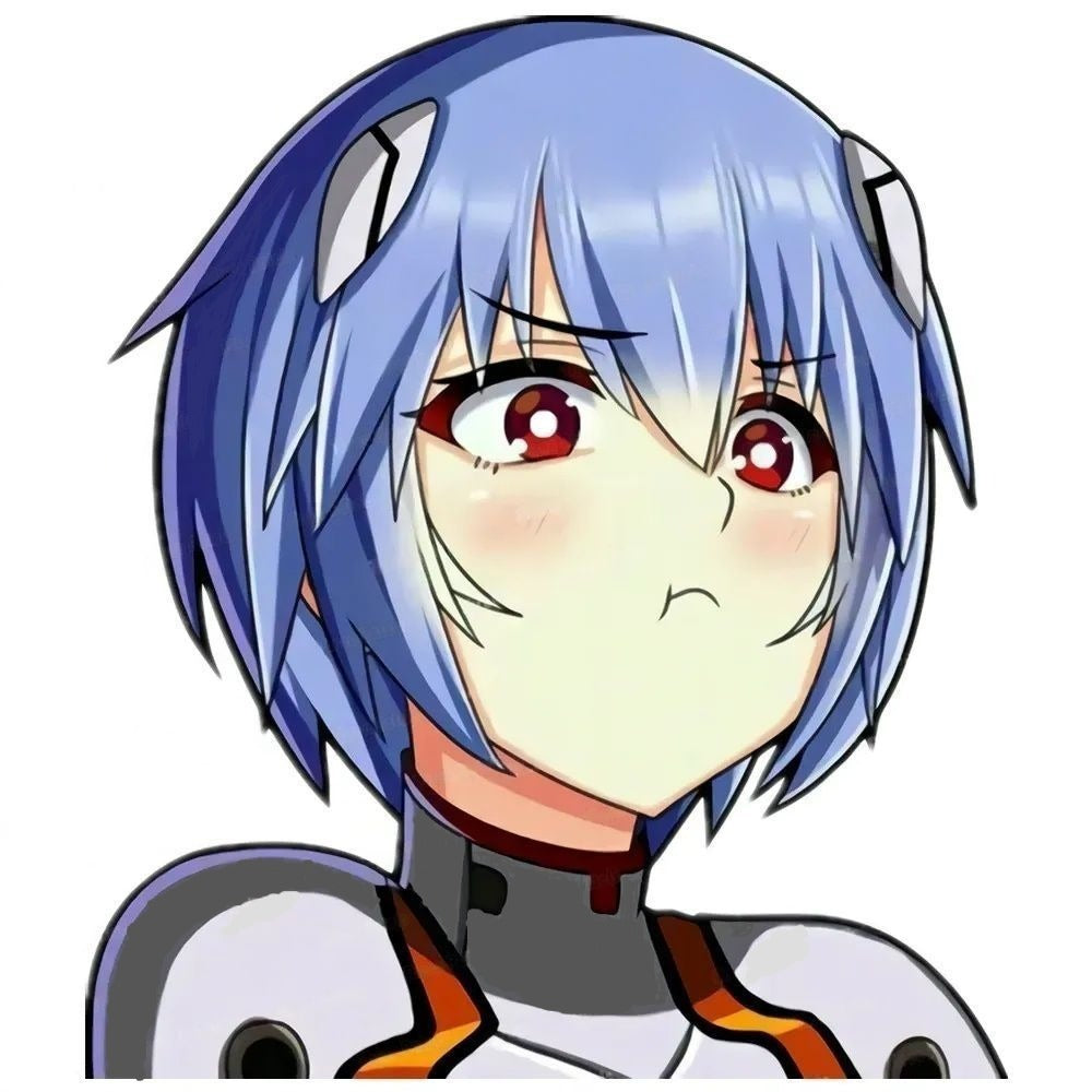 Neon Genesis Evangelion 'Rei | Headwears Hair Clips' Vinyl Car Sticker