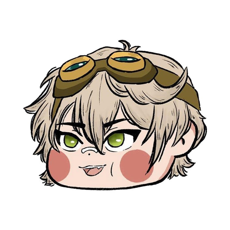 Genshin Impact 'Chibi Bennett | Head' Vinyl Car Sticker