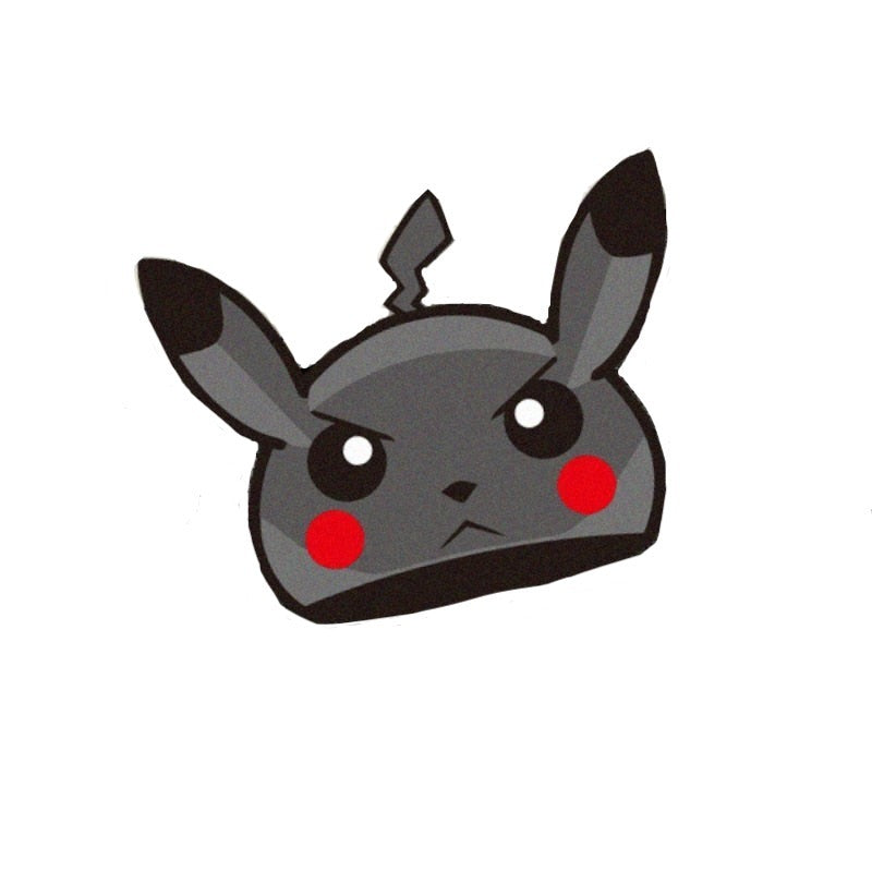 Pokemon 'Black Pikachu | Mad' Vinyl Car Peeker Sticker