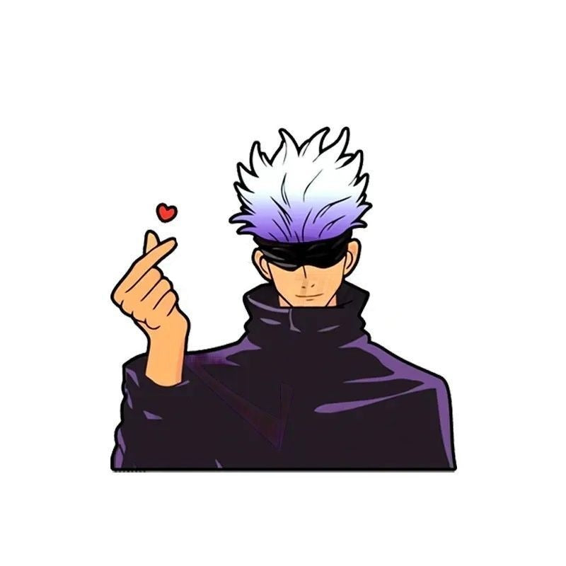 Jujutsu Kaisen 'Satoru Gojo | Finger Heart' Vinyl Car Sticker