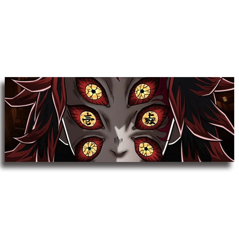 Demon Slayer 'Kokushibo | Demon Face' Vinyl Car Peeker Sticker