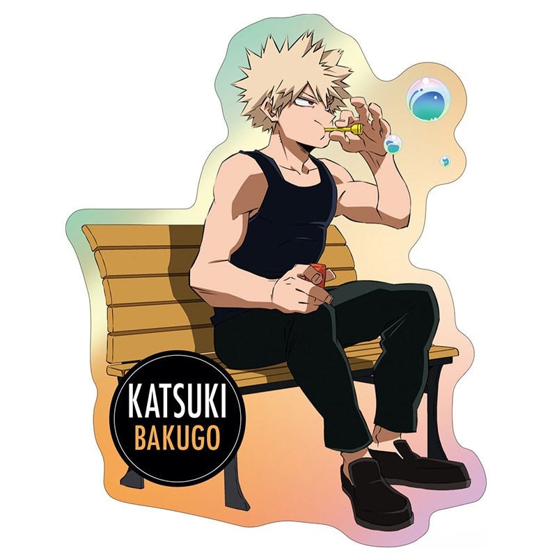 My Hero Academia 'Katsuki Bakugo | Blowing Bubbles' Vinyl Car Sticker