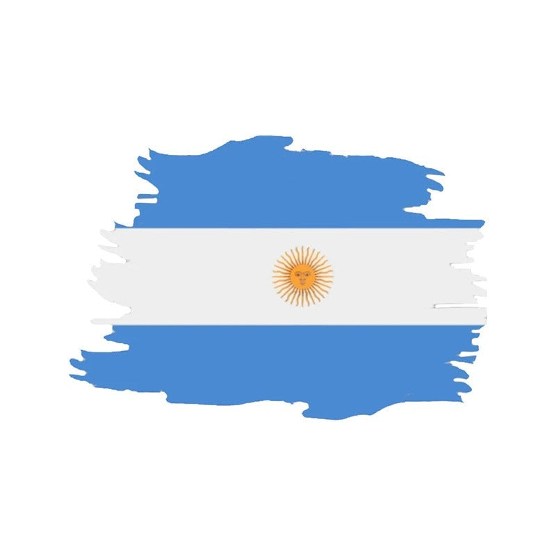 Argentina Flag 'Brush Stroke' Vinyl Car Sticker