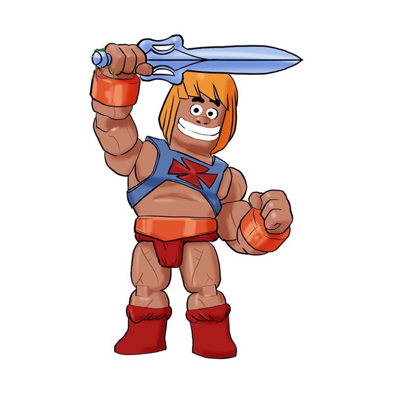 Masters of the Universe 'Chibi He-Man | Sword' Vinyl Car Sticker