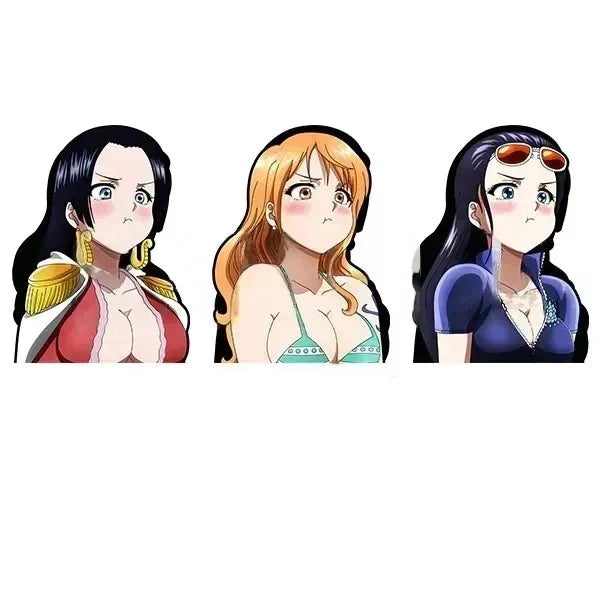 One Piece 'Boa x Nami x Robin' Vinyl Car 3D Motion Sticker