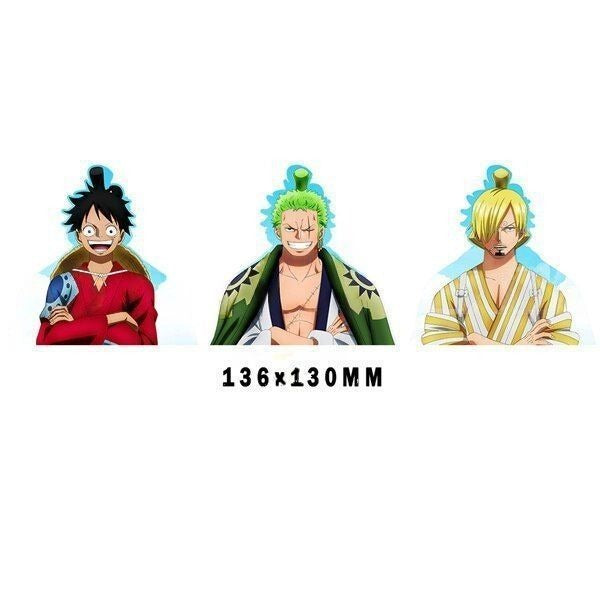 One Piece 'Luffy x Zoro x Sanji' Vinyl Car 3D Motion Sticker