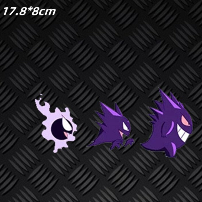 Pokemon 'Gastly, Haunter And Gengar | Running' Vinyl Car Sticker