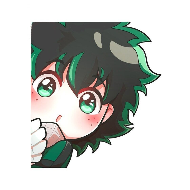 My Hero Academia 'Deku | Scared' Vinyl Car Peeker Sticker
