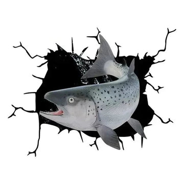Fish 'Atlantic Salmon' Car Window Vinyl Sticker