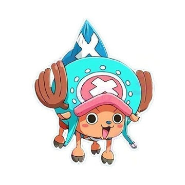 One Piece 'Hanging Tony Tony | Surprised' Vinyl Car Sticker