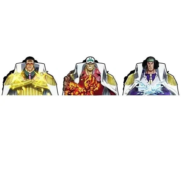 One Piece 'Borsalino x Sakazuki x Kuzan' Vinyl Car 3D Motion Sticker