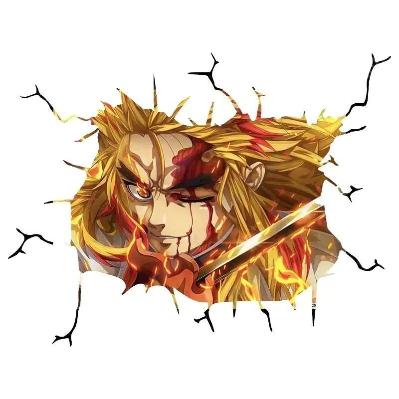 Demon Slayer 'Kyojuro | Bloodied Left Eye' Car Window Vinyl Sticker