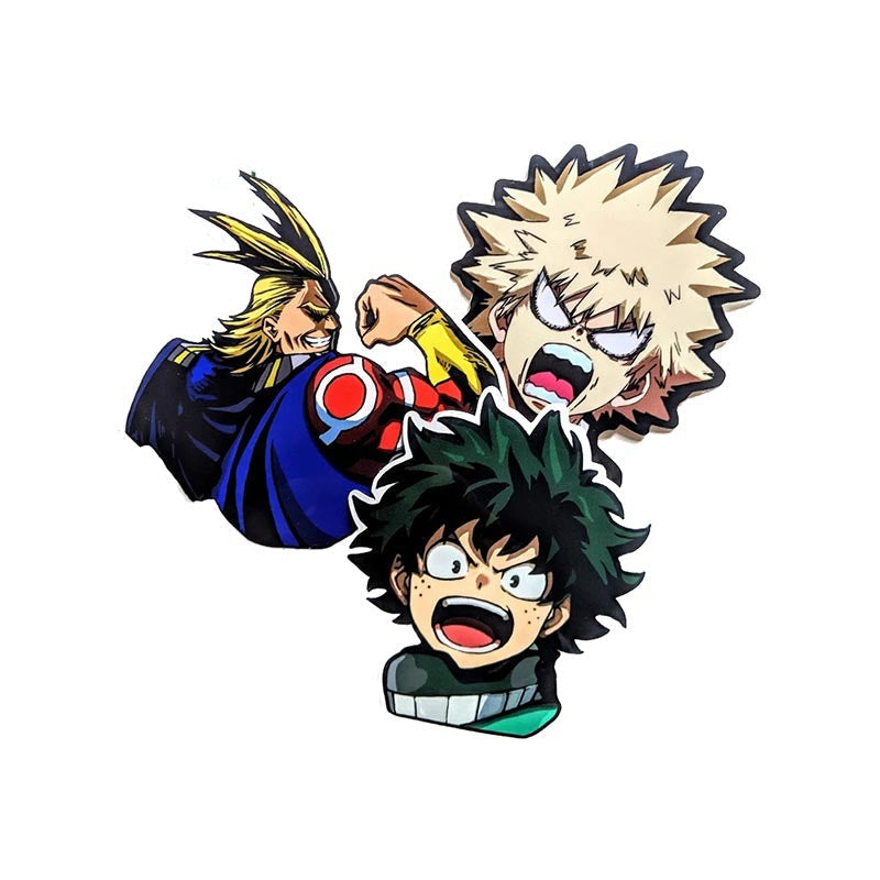 My Hero Academia 'All Might | Bakugo | Deku | Screaming' Vinyl Car Sticker