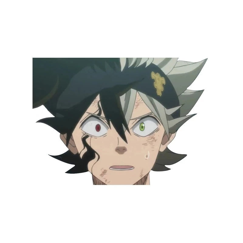 Black Clover 'Asta | Surprised' Vinyl Car Peeker Sticker