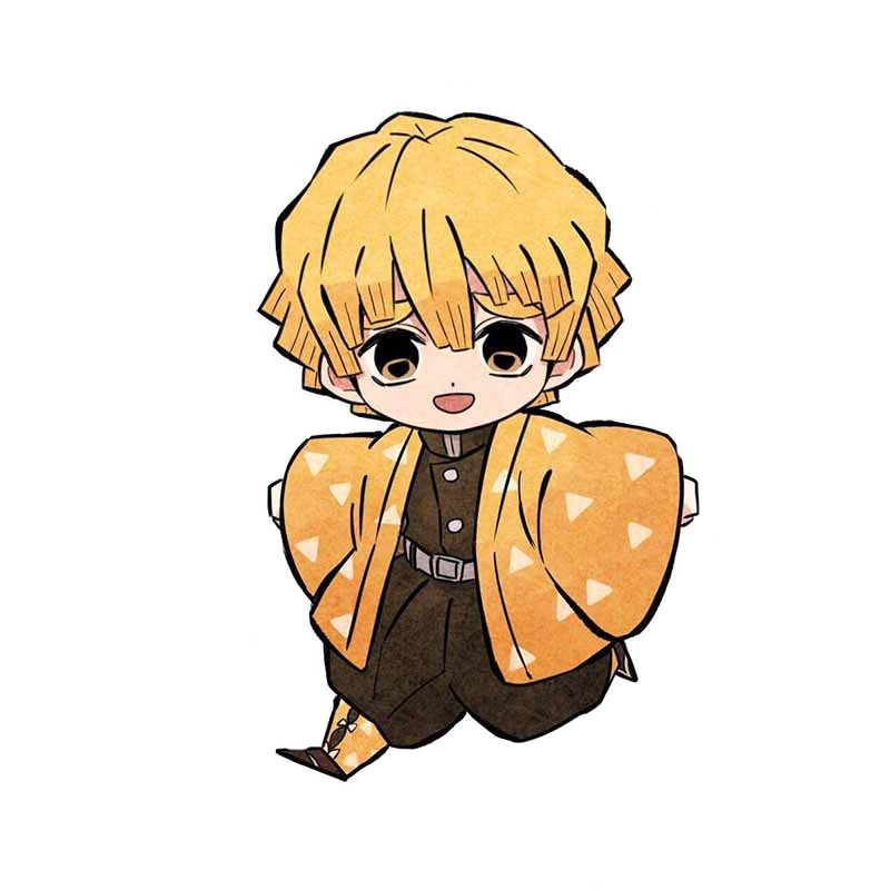 Demon Slayer 'Zenitsu | Cheerful' Vinyl Car Sticker