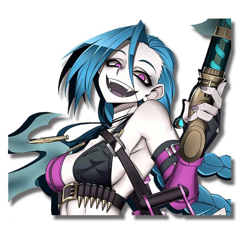League of Legends 'Jinx | Laughing' Vinyl Car Sticker