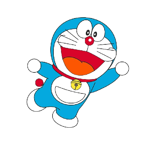 Doraemon 'Excited | Left' Vinyl Car Sticker