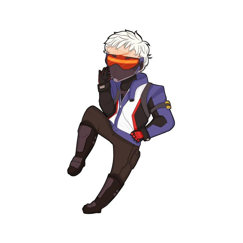 Overwatch 'Chibi Soldier 76 | Posing' Vinyl Car Sticker
