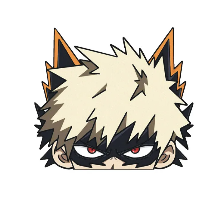 My Hero Academia 'Katsuki Bakugo | Squinting' Vinyl Car Peeker Sticker