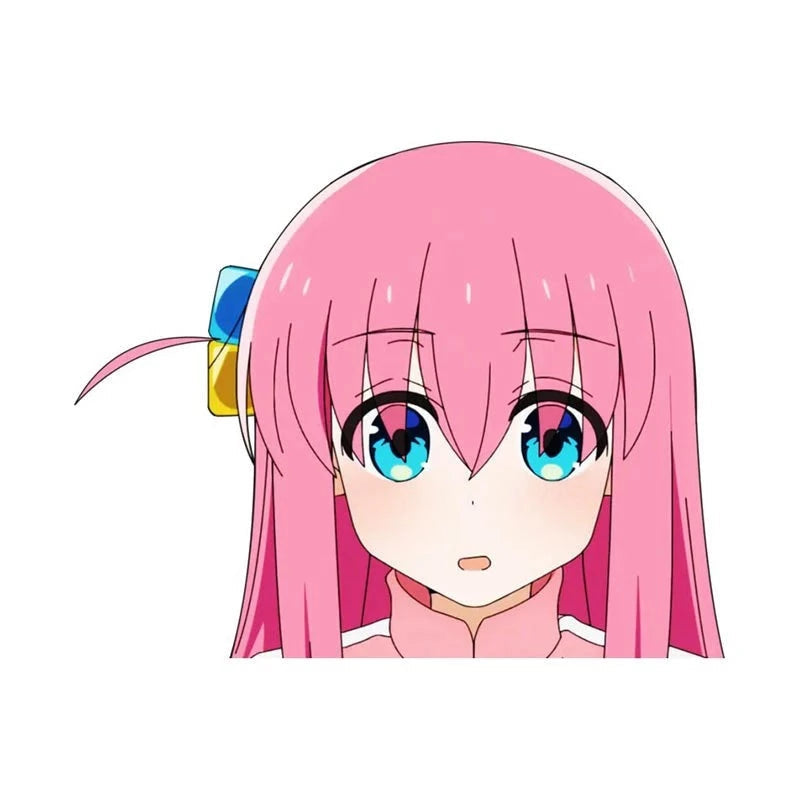 Bocchi the Rock! 'Hitori Gotoh | Shocked' Vinyl Car Peeker Sticker