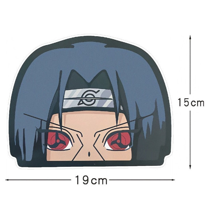 Naruto 'Itachi | Sharingan Eyes' Vinyl Car Peeker Sticker