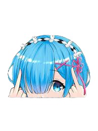 Re:Zero 'Rem | F U' Vinyl Car Peeker Sticker