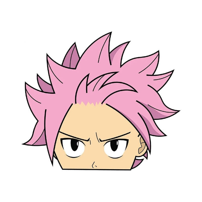 Fairy Tail 'Natsu | Serious' Vinyl Car Peeker Sticker