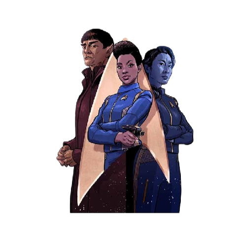 Star Trek 'Spock-Michael Burnham-Philippa Georgiou | Serious' Vinyl Car Sticker