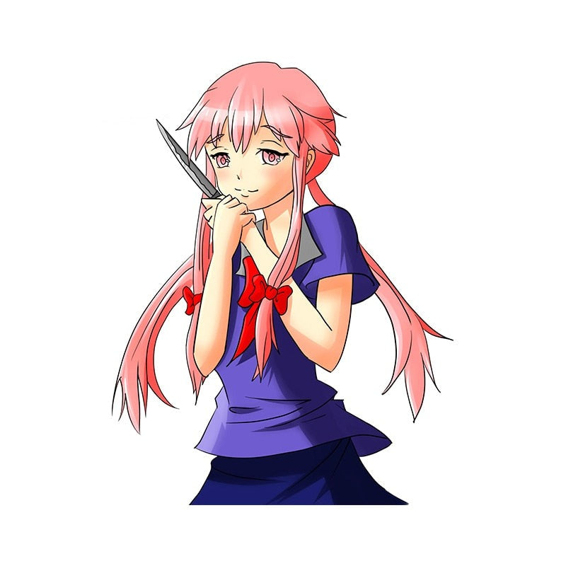 Future Diary 'Yuno Gasai | Afraid' Vinyl Car Sticker